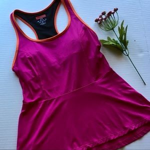 Spanx Hot Pink Peplum Tank
